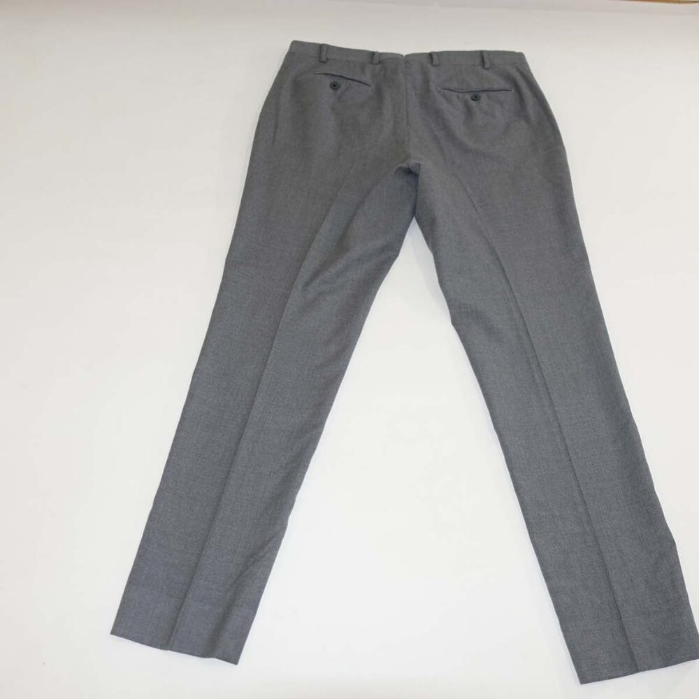 J. Hilburn Men's Slim Fit Dress Pants 35 x 31 Gray 100% Wool Vitale Barberis - Picture 5 of 6